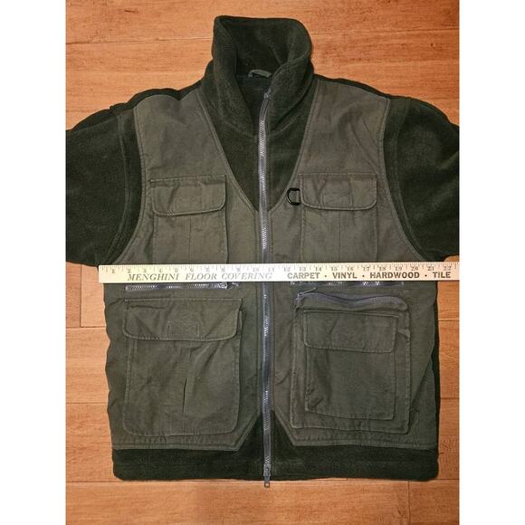 Cabelas Mens Jacket Shooting Hunting Coat Zip Nylon & Fleece Pockets Size M - Picture 14 of 16